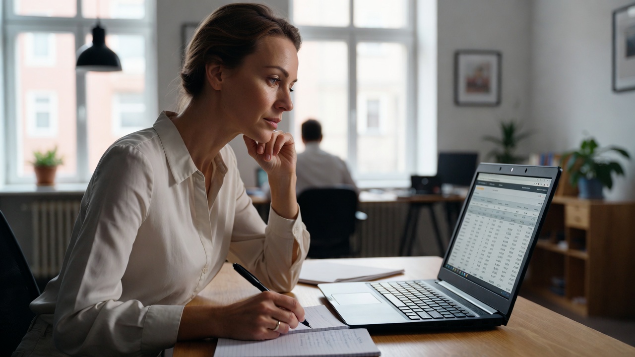 un femme qui choisit un compte d’épargne rentable